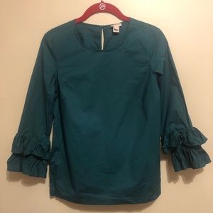 Dark Green J Crew shirt